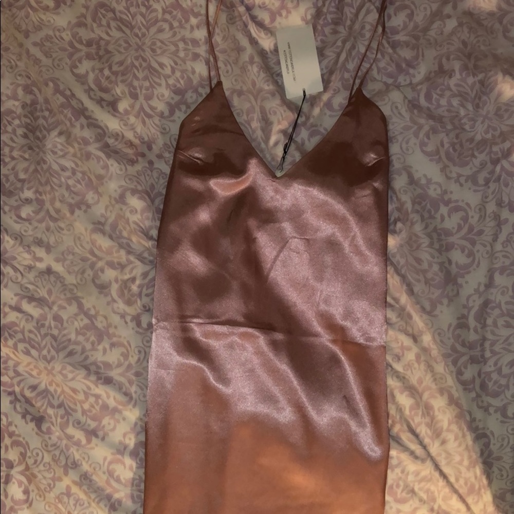 Light pink silk dress